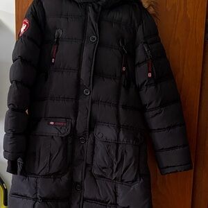 Women's Black Puffer Coat